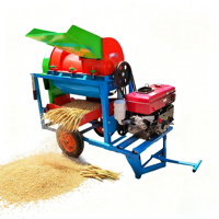 Meilleures ventes : Batteuse multifonctionnelle compacte et durable pour maïs, soja, millet, sorgho, riz, blé, colza