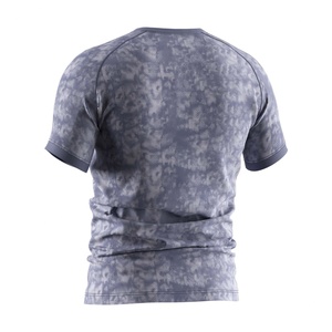 ออกแบบเสื้อผ้าฟิตเนสสำหรับคนรูปร่างใหญ่ เสื้อผ้าออกกำลังกายปี 2024 ขายส่งเสื้อยืดออกกำลังกายแบบเรียบ เสื้อคอมเพรสชั่นสำหรับออกกำลังกายสำหรับผู้ชาย - Product Image 2