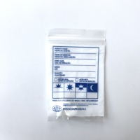 Sacs Ziplock en LDPE imprimés sur mesure, sacs en plastique auto-scellants pour médicaments avec zone d'écriture, pour l'emballage de comprimés en pharmacie et à l'hôpital