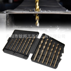 Mr Drill Twist Drill Bit Kit 1.5-6.5mm Straight Shank 13pcs Gold Finish Metal Drilling Plastic Box Packaging - Product Image 4
