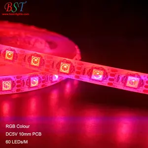 5V RGB flexible USB led bande lumières 4.5V 6V batterie propulsé 5050 LED bande 60LED/M longueur personnalisée pour La Maison Décoration, TV, PC