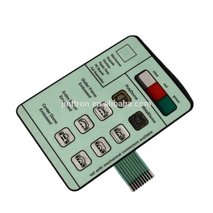 Teclado de Membrana Estándar Duradero con Domo Metálico, Botones en Relieve, Conector, LED Integrado y Ventana, etc. - Product Image 1