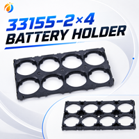 Penyangga Baterai Plastik 2x4 Factory Direct 33155 untuk Penyambung Sel Baterai LiFePO4 33155, Dukungan Modular
