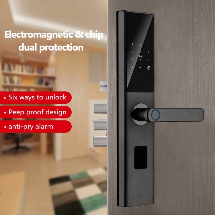 Password Digital Smart Door Lock Zigbee Tuya App Remote Control TTlock Electronic Locks for Hotel · image 6