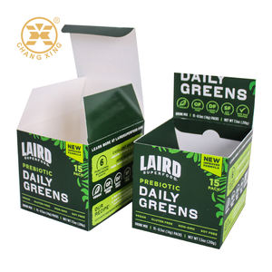 Caja de papel con tapa impresa personalizada, cápsula de goteo de desaparición mate biodegradable, cajas de cápsulas de embalaje de café para exhibición de productos al por menor - Product Image 1