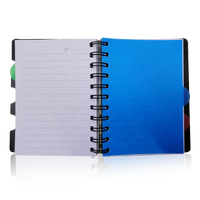 Organisateur de direction en cuir A4/A5 personnalisé style professionnel fermoir pour cahier à spirale cadeau disponible tissu de PU durable plastique PP