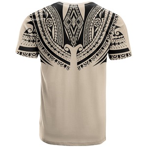 T-shirt pour homme à col rond et manches courtes, imprimé turquoise <span class=keywords><strong>tribal</strong></span> polynésien samoan, impression personnalisée, t-shirts de sport pour homme - Product Image 4