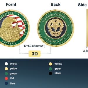 Llavero Personalizado para Recuerdo de Boda, Decoraciones para Sombreros, Monedas Conmemorativas - Product Image 2