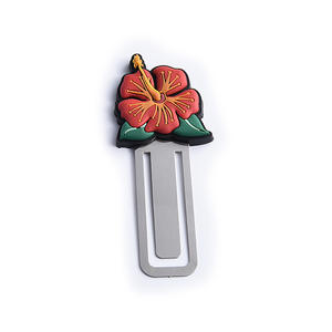 Marcapáginas <span class=keywords><strong>de</strong></span> Metal Moderno con Diseño Floral en <span class=keywords><strong>Relieve</strong></span>, Plateado, Imitación Antigua, Grabado, Esmaltado, Personalizado - Product Image 2