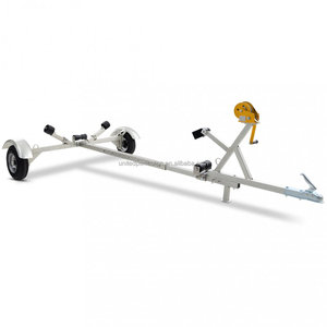 Remorque de bateau européenne 2026 pour canoë et kayak, capacité 380 kg avec treuil, <span class=keywords><strong>essieu</strong></span> <span class=keywords><strong>simple</strong></span> réglable pour remorques de bateaux - Product Image 1