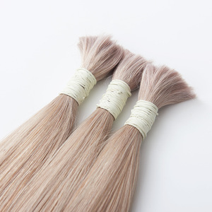 Vente en gros usine – Extensions de <span class=keywords><strong>cheveux</strong></span> humains naturels blonds russes de haute qualité, 100 % alignés sur les cuticules, double épaisseur, en lots. - Product Image 3