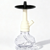 Chicha portable de luxe moderne avec logo personnalisé, accessoires en métal, boîte cadeau durable avec finition miroir