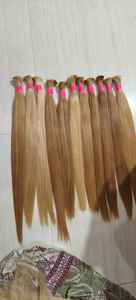 Extensions de cheveux humains naturels blonds de qualité supérieure, alignées sur les cuticules, en vrac - Product Image 3