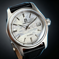 Nouvelle montre de plongée mécanique de luxe San Martin, cadran en cristal saphir, boîtier en acier inoxydable, bracelet en nylon, 20 BAR étanche