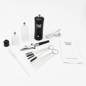 टैटू नाई नेल आर्ट के लिए एयरब्रश सेट रिचार्जेबल कॉर्डलेस एयरब्रश कंप्रेसर स्वचालित साइलेंट फिंगरटिप नियंत्रण एयर ब्रश - Product Image 2