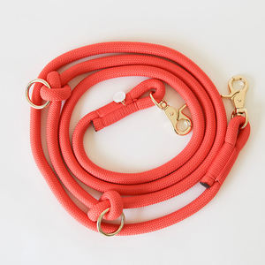 Guinzaglio in corda per cani paracord intrecciato in nylon resistente a mani libere di alta qualità con o ring - Product Image 5