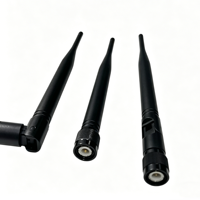 Antenne TNC en caoutchouc flexible droite ou à angle droit pour talkie-walkie, radio, WiFi, GSM, GPS, LTE – Antenne à gain élevé