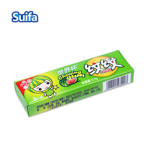 Fabrication OEM, 12,5 g, saveur de fruits mélangés, cinq bâtonnets de chewing-gum avec autocollant de tatouage <span class=keywords><strong>magique</strong></span> - Product Image 6