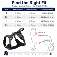 Harnais pour chien robuste anti-traction, gilet pour grand chien, réfléchissant, avec poignée rembourrée, anti-choc, ceinture de sécurité de voiture extensible, sûr et réglable