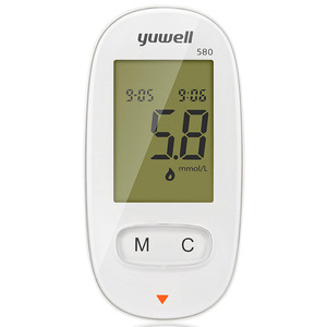 Analyseur de glycémie Yuwell 580, affichage numérique, utilisation domestique, <span class=keywords><strong>mesure</strong></span> en mmol/<span class=keywords><strong>L</strong></span> - Product Image 1