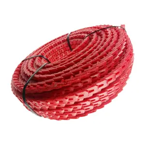 China Fabrikant Verstelbare 13Mm 17Mm Rood Type Krachtoverbrenging Drive Twist Pu Link V Riem Voor Machine