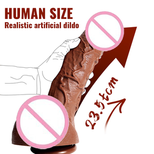 Силиконовый фаллоимитатор Sensanova с присоской – 100% водонепроницаемый, реалистичный дизайн большого члена, вес 663 г, производство Хунань, бесплатная доставка - Product Image 1