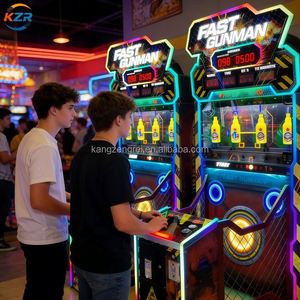 Machine de jeu d'arcade vidéo qui simule un jeu de tir et de tir sur cible pour deux joueurs, destiné aux enfants, ainsi que l'équipement d'arcade. - Product Image 5