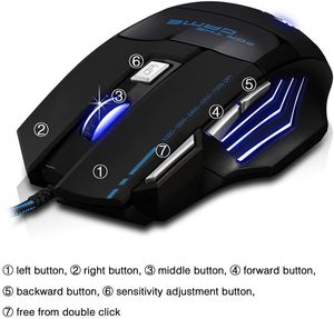 RGB Spectrum Backlit Ergonomic <b>Computer</b> Gamer <b>Mouse</b> <b>Mice</b> Programmable 7 Backlight Modes High Performance Wired Gaming <b>Mouse</b> - Product Image 2
