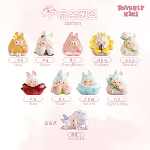 Suplay Rabbit <span class=keywords><strong>Kiki</strong></span> Minis Blind Box, figurines <span class=keywords><strong>Kiki</strong></span> Flowers avec figurines secrètes <span class=keywords><strong>Kiki</strong></span> Minis en vinyle, jouets en PVC pour la décoration de la maison - Product Image 6