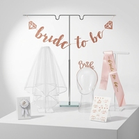 Nouvel ensemble de décorations pour fête de mariage et enterrement de vie de jeune fille : couronne, ceinture, voile de mariée, et ensemble de ballons lettres « Future Mariée » en aluminium