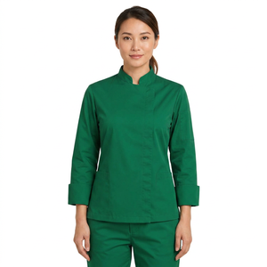 Uniforme d'équipe de restaurant 100% coton à manches longues respirant pour le personnel d'hôtel et de bar, fabricant OEM en gros - Product Image 1
