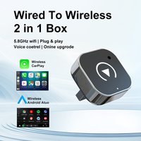 Adaptateur CarPlay sans fil 2 en 1, clé USB, convertit le filaire en sans fil pour iPhone Android Auto, portable, universel pour voiture