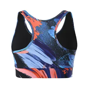 नई आगमन नरम कपड़े उच्च गुणवत्ता कस्टम मुद्रण Activewear महिलाओं खेल ब्रा सेट