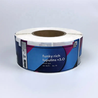 Étiquette PET argentée mate imperméable pour bière, autocollant pour canette de bière, étiquette PET argentée mate pour bière artisanale, impression d'autocollants argentés mats