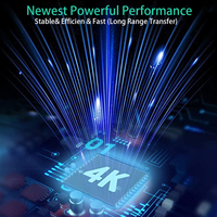 هوائي تلفزيون رقمي عالي الدقة 4K 8K بتصميم مسطح، معزز نشط داخلي بمدى 3000 ميل، لجهاز استقبال DVB-T2، بكسب عالٍ 25 ديسيبل