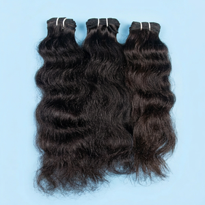 Extensiones de Cabello Indio Virgen Remy 12A de Alta Calidad al por Mayor de Fábrica, Estilo Afro/Rizado, Ondulado, Tejido a Máquina, Doble Trama - Product Image 1