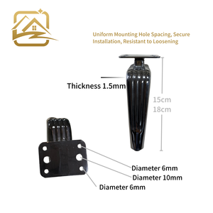 Professional Chrome Gold Black Metal Furniture Leg <b>Sofa</b> Leg Coffee Table <b>Bed</b> TV Cabinet Legs Modern Design Living Room - Product Image 3