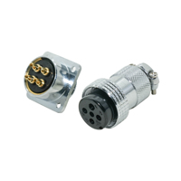 Connecteur Électrique d'Aviation Professionnel DF25 GX25 à 2, 3, 4, 5, 6, 7, 8, 10, 12 Broches Carrées et Circulaires