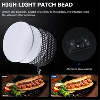 ZSYB PB-500Bi 80w Panneau lumineux LED professionnel en forme de miroir, éclairage photographique, éclairage vidéo LED pour la photographie