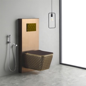 Inodoro Moderno Suspendido de Porcelana sin Borde con Sifón en P para Baño - Fabricante de Artículos Sanitarios - Product Image 3