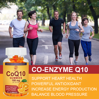 Oem Coenzyme Q10 Gummies Vegetarian Gummy Vitamins Antioxydant Suppléments Coq10 Gummies 100MG