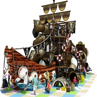 Équipement de terrain de jeu intérieur sur le thème des pirates, aire de jeux souple, château gonflable commercial, haute sécurité, taille et couleur personnalisables, amusement pour enfants