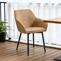 Chaise de salle à manger en fer moderne de haute qualité et durable avec structure en fer robuste pour usage commercial