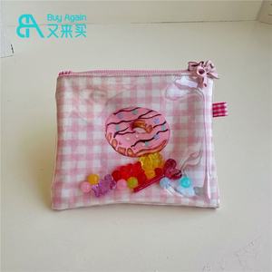 กระเป๋าเครื่องสำอางขนาดเล็กสำหรับเด็กผู้หญิงลายสก๊อตน่ารักไม่เหมือนใครสำหรับเป็นของขวัญ - Product Image 2