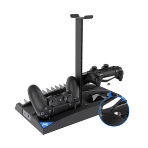 PG-P4009 Sạc Dock Cho PS4 Điều Khiển Kép Trạm Sạc Cho PS4 Gamepad Thẻ Lưu Trữ Tai Nghe Đứng Cho PS4 Phím Điều Khiển - Product Image 4