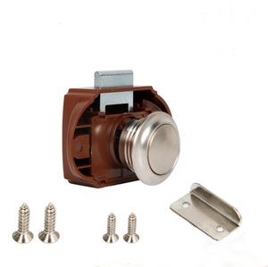 Serrure à bouton en plastique YH2076, antirouille, pour quincaillerie de sécurité, compatible avec les tiroirs, les armoires et les portes de camping-cars et bateaux, accessoire de remplacement - Product Image 1