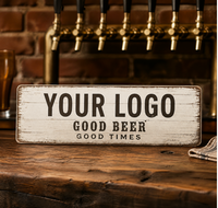 Ensemble de panneaux métalliques personnalisés Craft Brewhouse, décoration murale rétro pour la maison, idéal pour la décoration