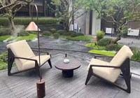 Ensemble de canapés en teck de haute qualité pour l'extérieur, ensembles de meubles de jardin, ensembles de chaises de café pour patio, ensembles de canapés Villa Bali, bois naturel du Myanmar