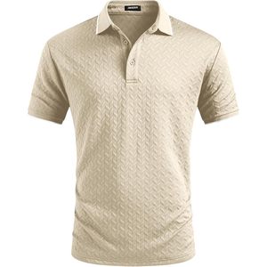 Polo décontracté pour homme FOXA, manches courtes, tricoté, respirant, pour l'été, la plage, le golf - Product Image 6