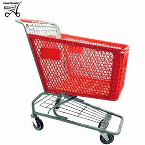 Kruidenier Duitse Stijl Duurzaam Plastic Supermarkt Winkelen Trolley - Product Image 3